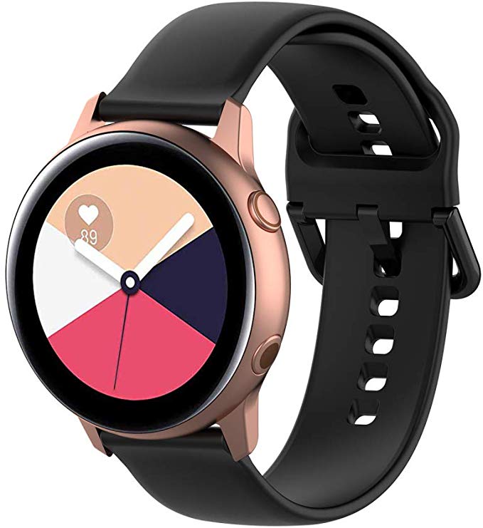 Comtax for Samsung Galaxy Watch Active R500 벨트 부드러운 실리콘 교체 밴드 2 크기 조합 대응 Samsung Galaxy Wa