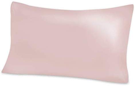 실크 베개 커버 실크 100 % 고급 베개 커버 100 % 실크 베개 케이스 양면 타입 19 匁 피로 케이스 지퍼 (라이트 핑크) 라이트 핑크