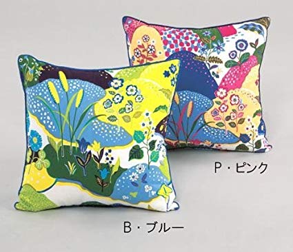 川島 織物 세루 콘 effabrics oniwa (에프 패브릭) 등이 쿠션 커버 45 × 45cm LL1800 B 블루 941095