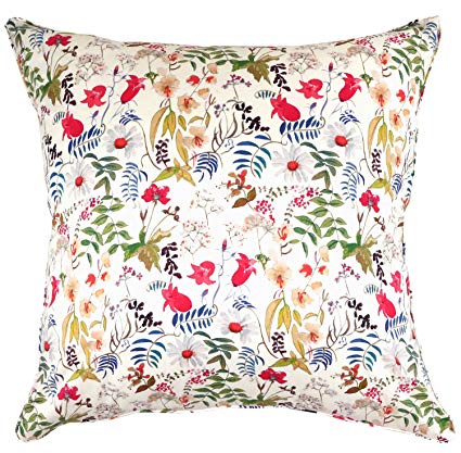 FLORET LONDON [LIBERTY PRINT 리버티 프린트를 사용한 쿠션 커버 45 × 45cm 차트 웰 레드