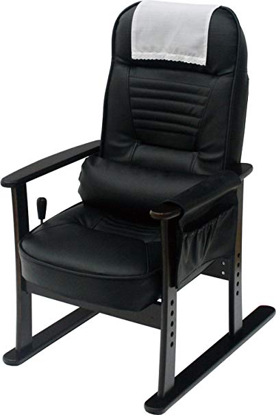 야마소로 팔꿈치있는 단상 의자 안정형 (BK 가죽) 83-885