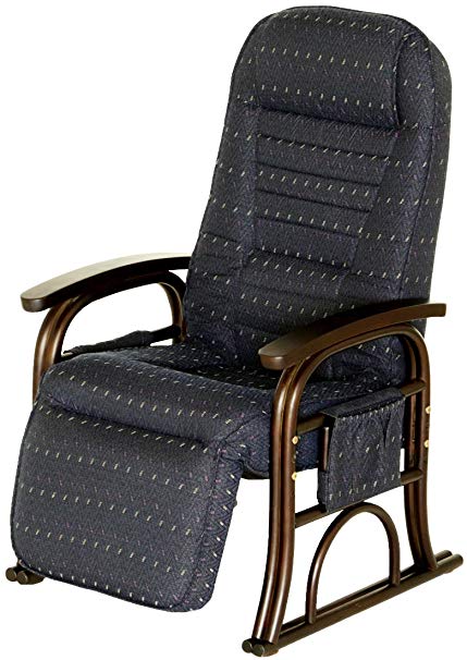 야마소로 르네 - 나미 - 라틴 발판이있는 단상 의자 블루 83-935