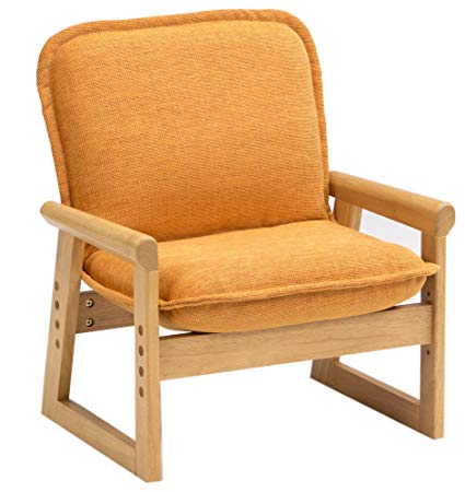 Select chair hidamari (셀렉트 의자 양지) 츄레 오렌지 S 사이즈 나무 팔꿈치 자연