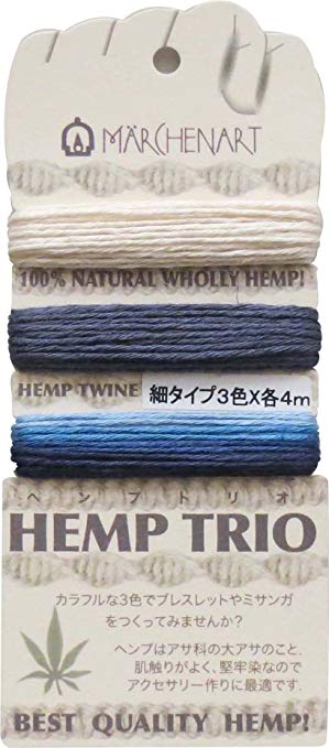 동화 아트 삼실 HEMP TRIO 내용 Col.253 그랑 블루 3 색 각 4m