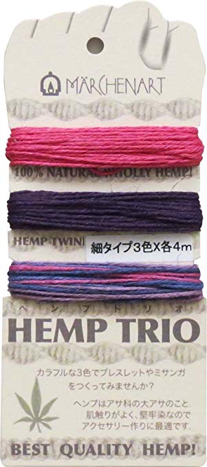 동화 아트 삼실 HEMP TRIO 내용 Col.251 베리 3 색 각 4m