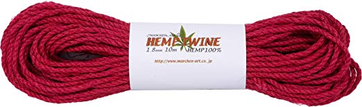 동화 아트 삼실 HEMP TWINE 중 Col.329 레드 10m