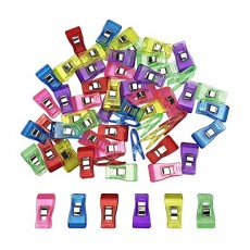 임시 고정 클립 클립 플라스틱 바느질 용품 편리 상품 60 개들이 6 색 각 색상 10 카운트