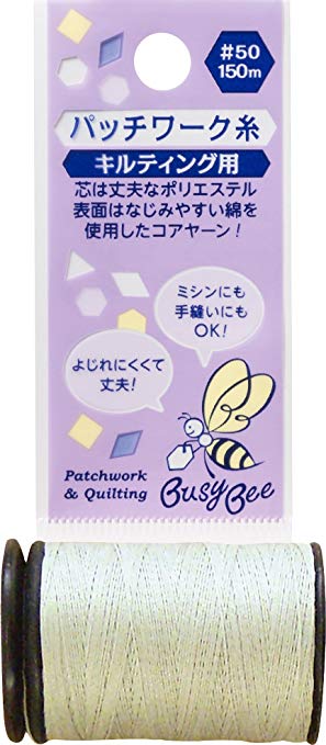 KAWAGUCHI Busy Bee 퀼트 실 페르 그레이 150m 권 # 50 80-873