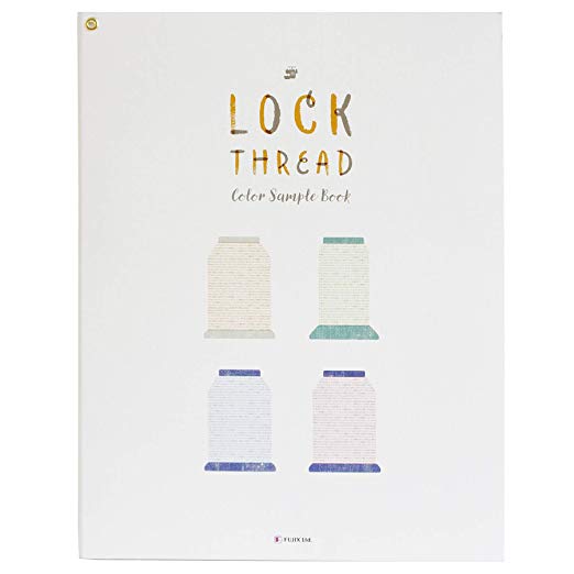 FUJIX 가정용 록 미싱 실 종합 견본 LOCK THREAD Color Sample Book FK9080