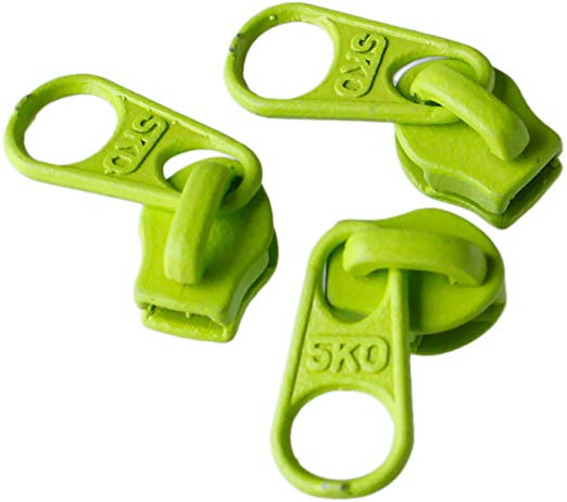 앙 편리한 지퍼 용 슬라이더 형광 녹색 ELF-008