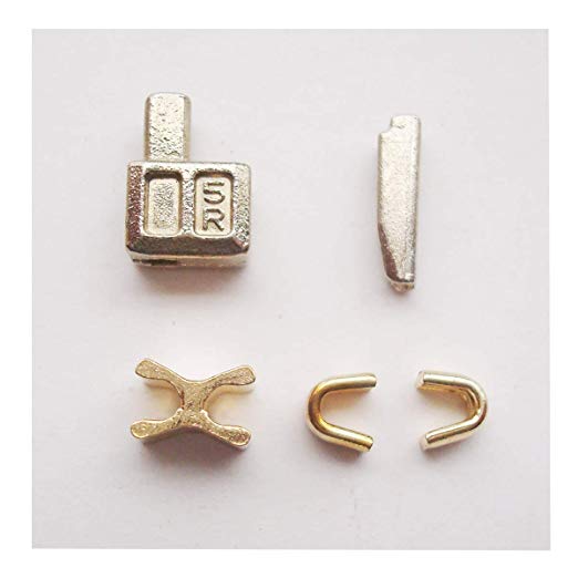 지퍼 수리 키트, 지퍼 수리 키트에 대한 간단한 금 끈 5 ​​팩 2 세트
