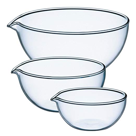 iwaki 립 그릇 3 종 세트 [50ml · 100ml · 250ml] BOWL-3