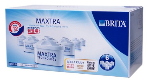 NEW 정수 성능 향상 (제거 물질 12 항목) 일본 사양 브리타 (BRITA) 마쿠스 토라 (MAXTRA) 교체 용 카트리지 6 개 세트