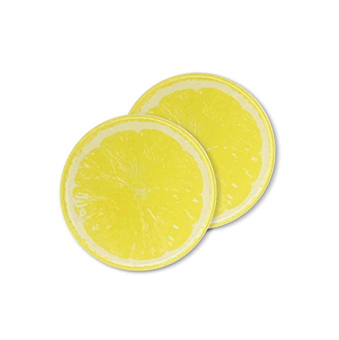 아크릴 감귤류 과일 코스터 주방 사무실 과일 즙 과일 패션 (레몬) 레몬