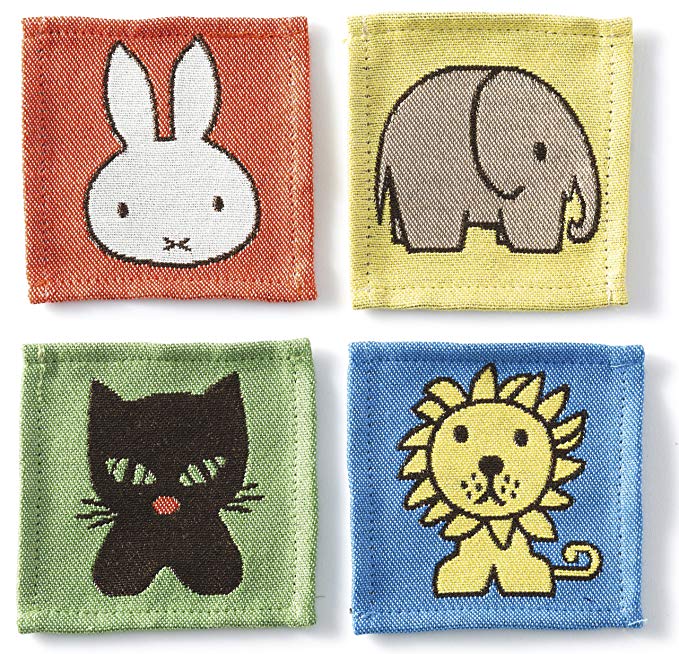 마루 신 코스터 miffy 미피 10 × 10cm 미피 친구 다른 무늬 4 장 세트 5905000300 4 장