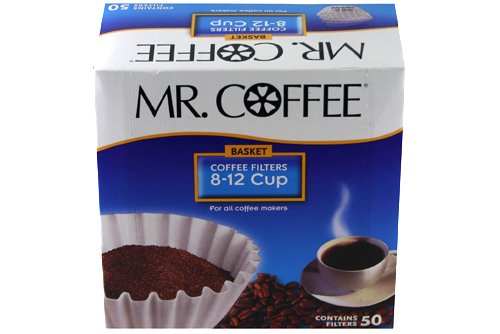 [미스터 커피] Mr. Coffee 바구니 스타일 커피 필터 8-12 컵 고품질 백서 50 개 세트 Made In USA [병행 수입품]