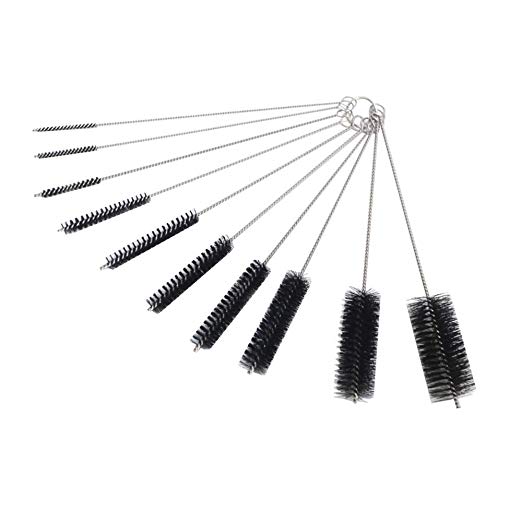 KaLaiXing Nylon Bottle Tube Nozzle Cleaning Brush 10 Pcs Multifunctional Nylon Tube Brush 