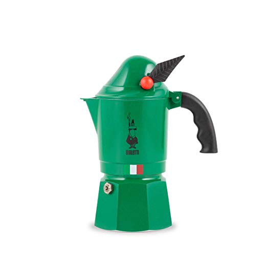 BIALETTI 직화 식 모카 알피나 그린 3 컵 2762