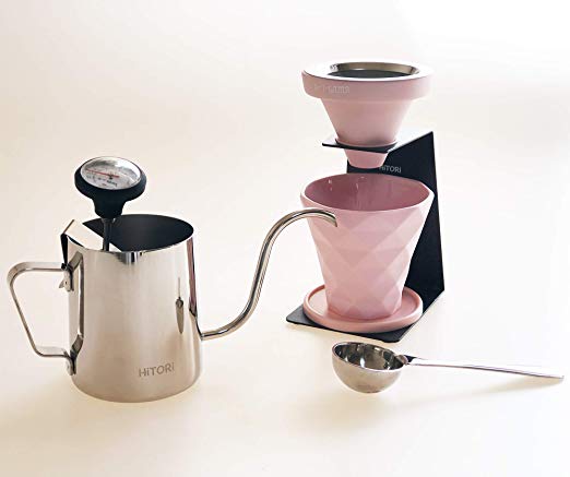 1 컵 커피 드립 HiTORi 스탠드 스타터 세트 (핑크) 핑크
