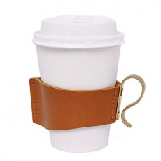 [클리프] coffee-and-life / 커피 슬리브 편의점 커피 핫 S 대응 가죽 × 황동 (카멜) 카멜