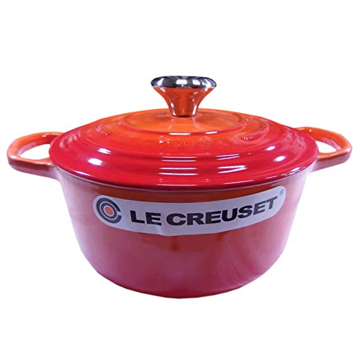 르 크루제 Le Creuset 냄비 라운드 18cm 오렌지 서명 코콧 토론 Signature Cocotte Ronde 21177180902430 법랑 냄비 IH 