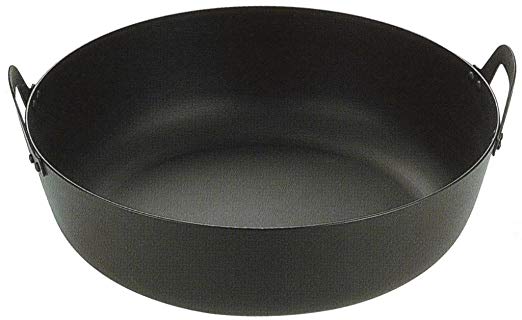 와카바 야시 공업 철제 후판 튀김 (두께 2.5mm) 45cm