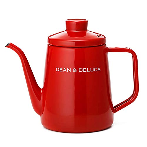 DEAN & DELUCA (딘 & 데르 카) 법랑 주전자 홀리데이 한정 레드 1L 포장 된