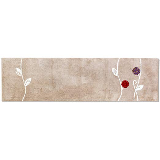 오카 에토후 주방 매트 약 50 × 180cm (베이지)