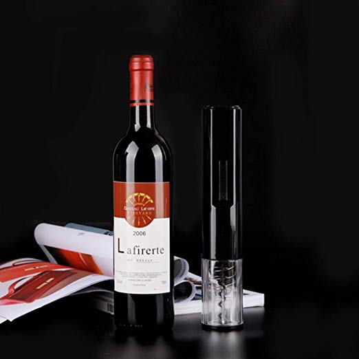 전동 와인 오프너 와인 병 코르크 리무버 코르크 AA 건전지 주방 용품 와인 용품 선물 선물 주방 용품 (블랙) 블랙