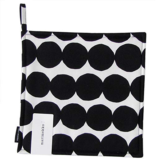 마리 멕코 marimekko 냄비 홀더 냄비 깔개 라시ィ맛토 Rasymatto 화이트 × 블랙 21.5cm 67315 190 [병행 수입품] 67315 190