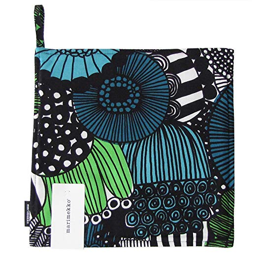 마리 멕코 marimekko 냄비 홀더 냄비 깔개 삐 에니 쉴리 볼트 라뿌타 루하 Pieni Siirtolapuutarha 화이트 × 그린 21.5cm 67807