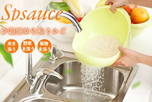 일본의 부엌 아이디어 빨래 바구니 비가 바구니 플라스틱 추석 쌀을 씻고 야채를 씻는 과일 접시 水果 바구니 과일 그릇 녹색