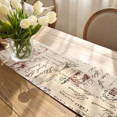 (샘 홈) Sames home 유럽풍 표준형 우아한 무늬 테이블 러너 스트립 술 캐릭터