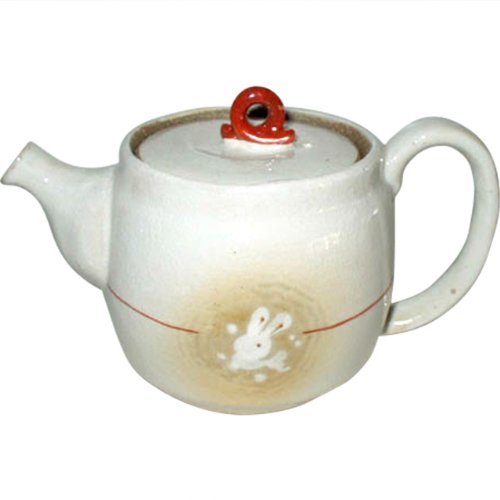 주전자 패션 : 달빛 토끼 (U 茶 こ し있는) 냄비 / 아리타 Japanese Tea pot Pottery / Size (cm) 14.5x8.5x8.5 / No