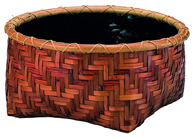 니시다 (Nishida) 炭斗 갈색 크기 : 직경 26.6x 높이 14cm 油竹炭斗로 화장품 상자 입력