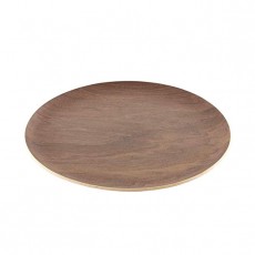 GOLD CRAFT 나무 트레이 추석 접시 식기 접시 카페 트레이 Natural Plywood 일제 (트레이 Round L (월넛)) 트레이 Round L (월넛