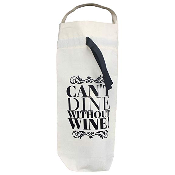 Bag-all (가방 올) Wine Bag - Can not Dine Without Wine 와인 가방 코튼