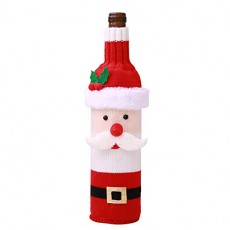 QYonline-JP 와인 병 커버 병 커버 와인 커버 크리스마스 장식 크리스마스 파티 용품 아이디어 상품 크리스마스 (산타 클로스) 산타 클로스