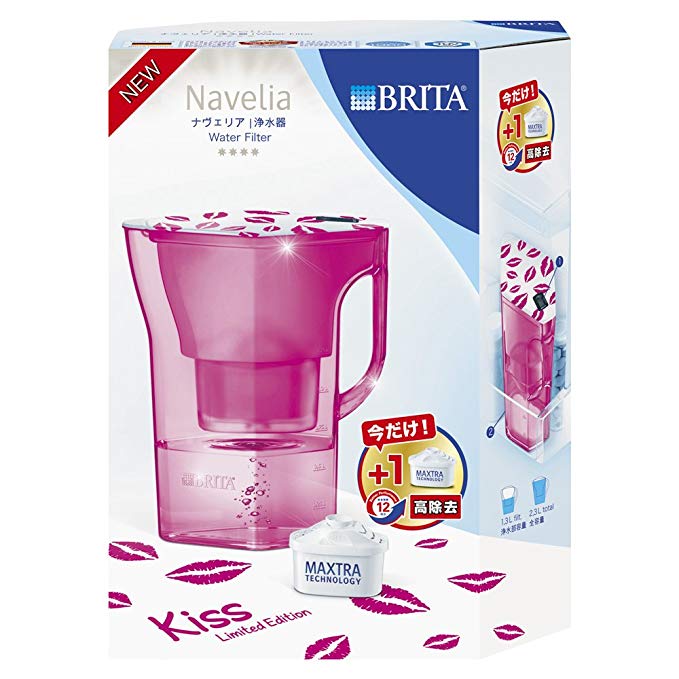 [높은 제거 12 항목에서 2 개월 교환】 BRITA (부리 타) 나붸 리아 삔쿠키스 1.3L (카트리지 2 개 포함)