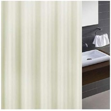 샤워 커튼 길이 180cm 스트라이프 총 6 색 목욕 커튼 욕실 욕실 (화이트) 화이트