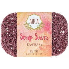 AIRA (아이라) 천연 비누 접시 Made in USA 옥수수와 대두 유래의 친환경 비누두고 (라즈베리 (RASPBERRY)) 라즈베리 (RASPBERRY)