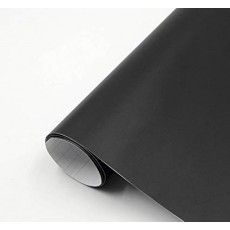 IlMondoMall 매트 블랙 포장 시트 광택없는 블랙 152 × 500cm
