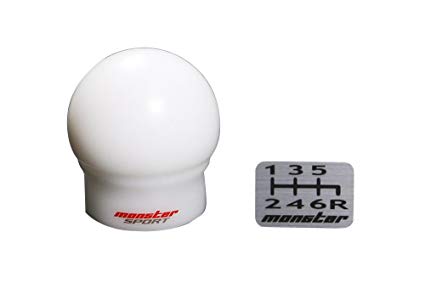 MONSTER SPORT 몬스터 시프트 노브 C 타입 /M12×P1.25 스위프트 스포츠 [ZC33S] 구형 흰색 φ = 47mm h = 51.5mm 831125