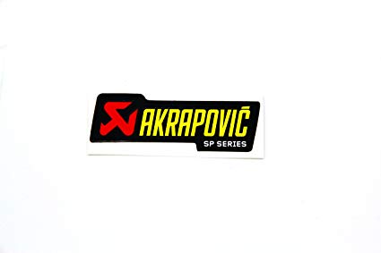 AKRAPOVIC (아 쿠라 뽀 뷔찌) 내열 소음기 스티커 90x26.5mm 알루미늄 P-HST3ALSP