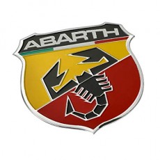 ABARTH 아바 쓰 알루미늄 엠블럼 자동차 스티커 데칼 FIAT 500 알파 로메오 Alfa Romeo NO1 [병행 수입품]