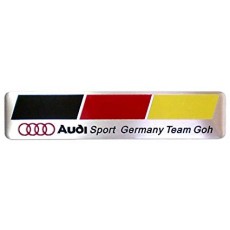 Audi 아우디 금속 스티커 플레이트 독일 국기
