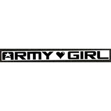 ARMY GIRL (육군 여자) 로고 데칼 블랙 250mm