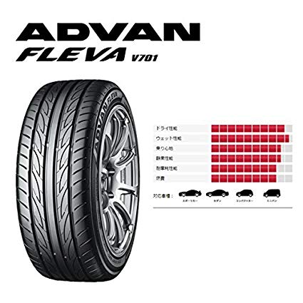 YOKOHAMA (요코하마) ADVAN (어드 반) FLEVA V701 255 / 40R18 4968814900175