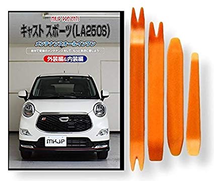 캐스트 스포츠 (LA250S) 유지 보수 올인원 DVD 내장 및 외장 세트 + 라이닝 벗겨 (떼어) 분리 핸디 리무버 4 개 공구 + 장갑 [little Mons