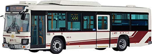 43 이스즈 엘가 나고야시 교통국 시영 버스 기간 계통 1/43 스케일 ABS & 다이캬스 제 도장이 끝난 완성품 미니 카